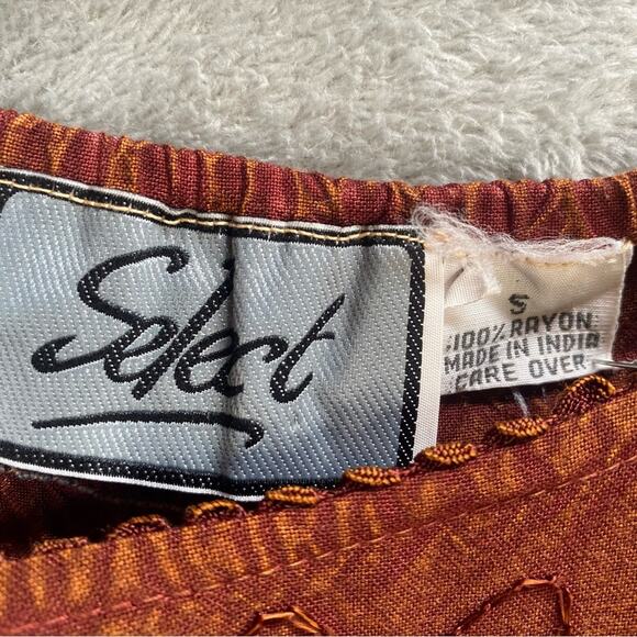 Boho Maxi Dress Small Embroidered Tiered Forest Fairy Grunge Goblin Granola - Picture 7 of 9